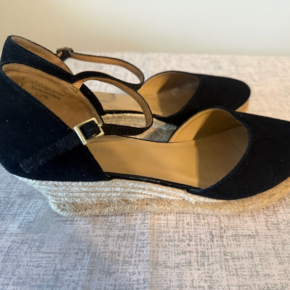 Talbots Black Espadrille Women's Shoes - Picture 16 of 16
